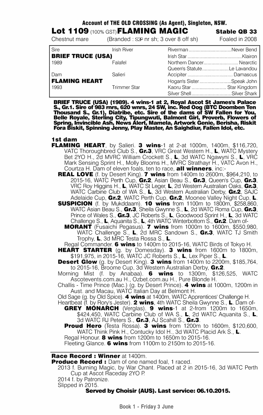 Flaming Magic (AUS) - pedigree