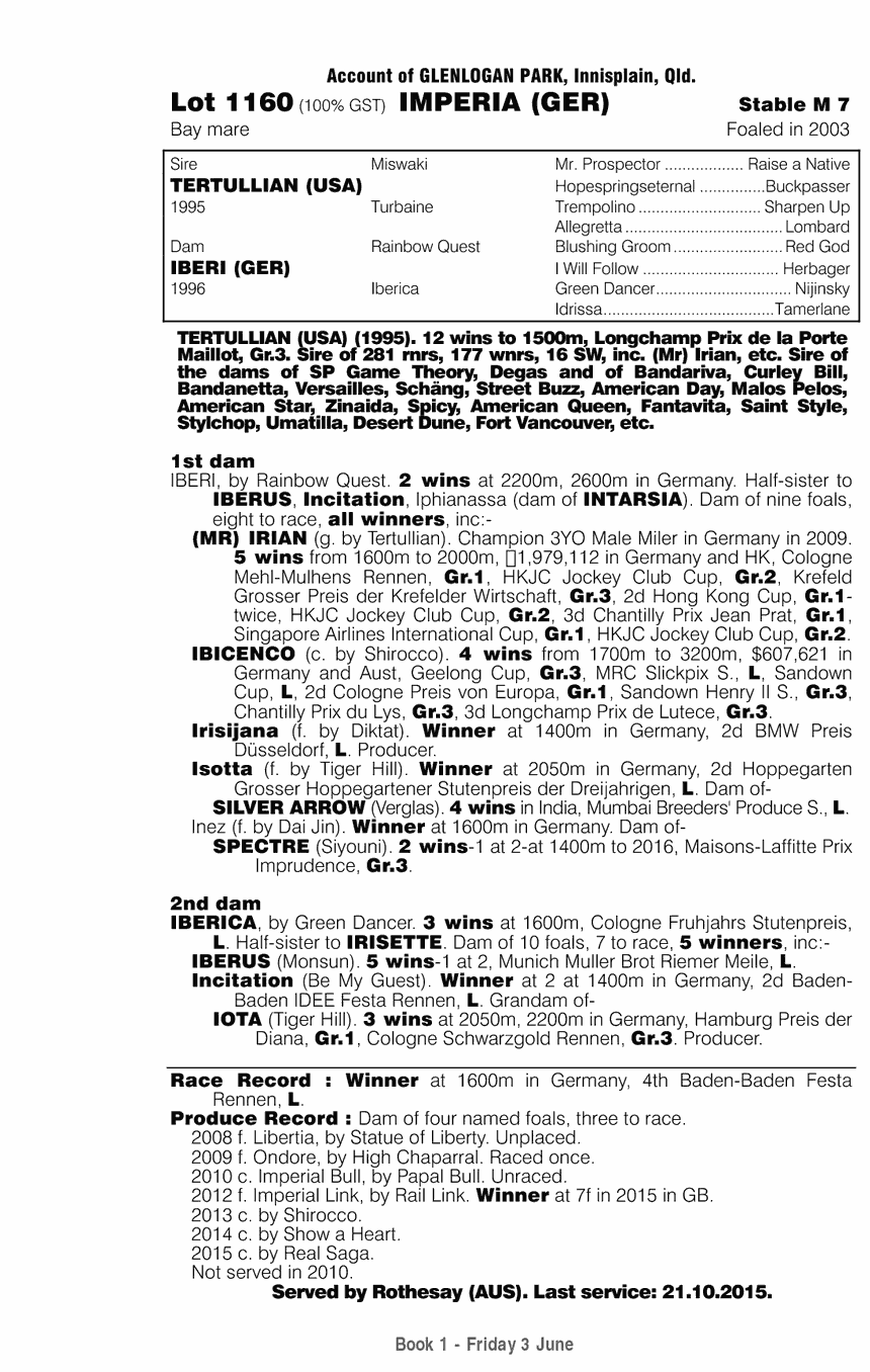Imperia (GER) - pedigree