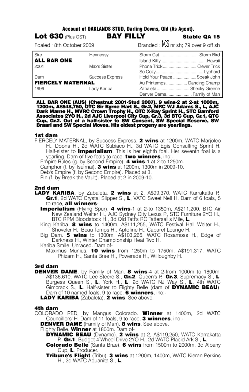 Makitta Girl - pedigree