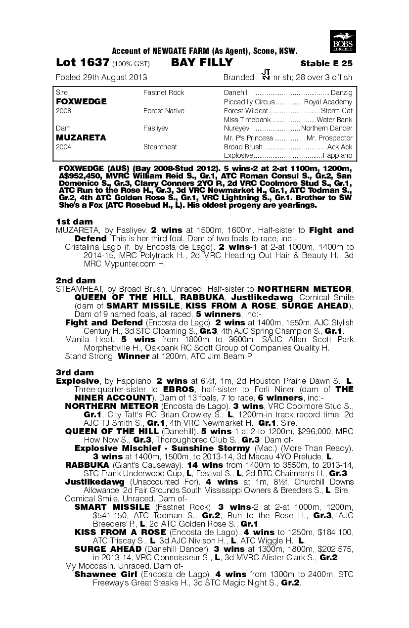 Phoenix Sunrise (AUS) - pedigree