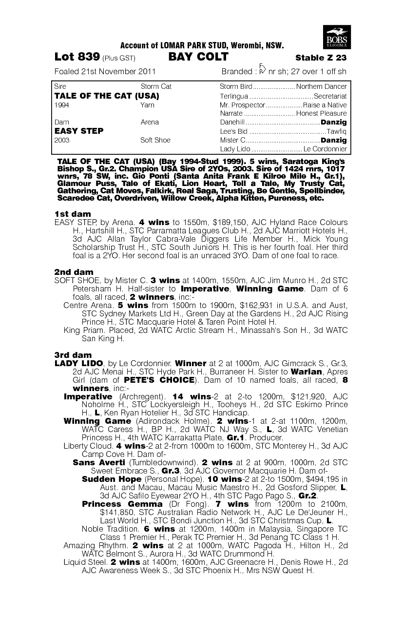 Comet Strike (AUS) - pedigree