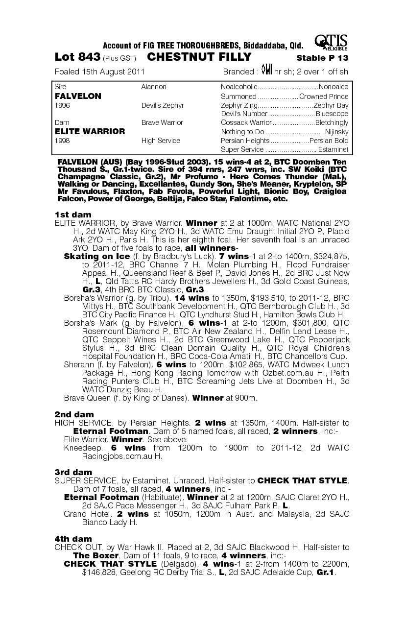 Ryan's Rogue - pedigree