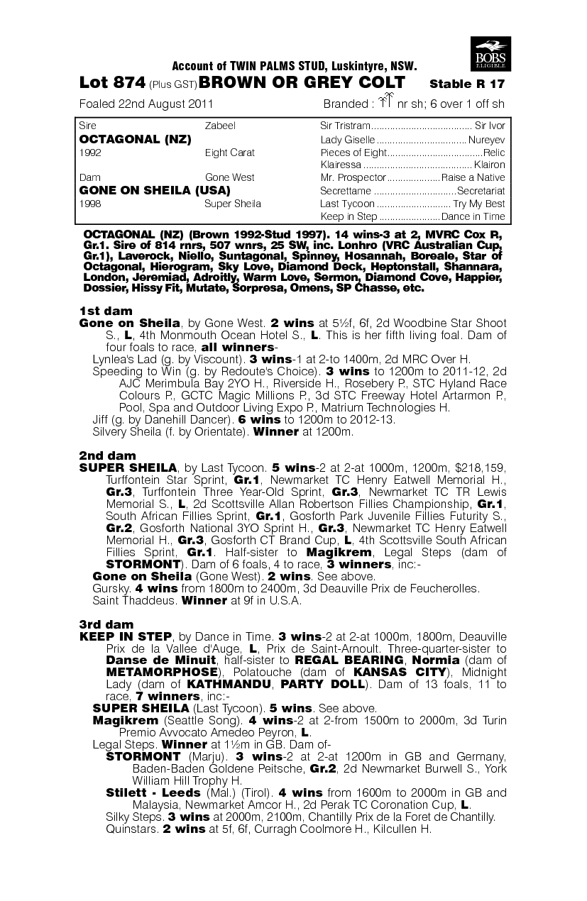 Rio Bravo (AUS) - pedigree