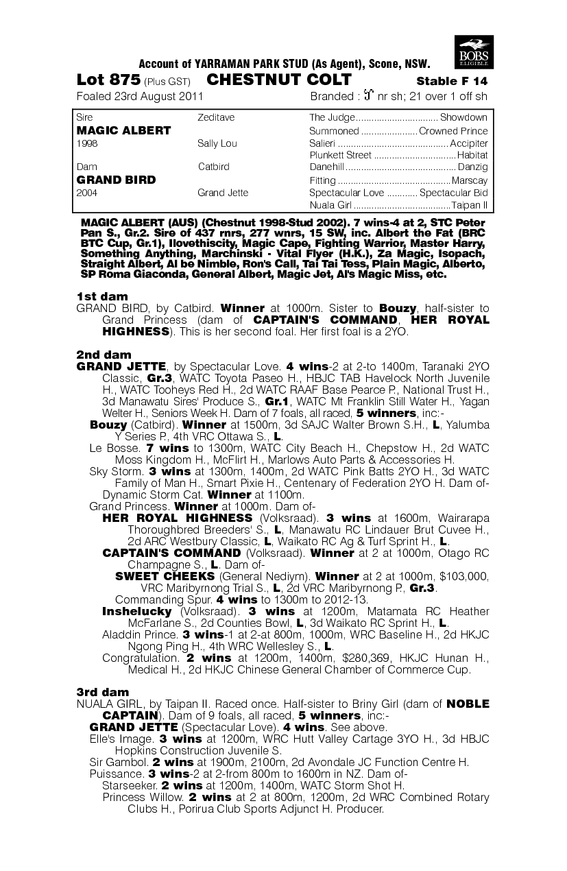 He's Despicable (AUS) - pedigree