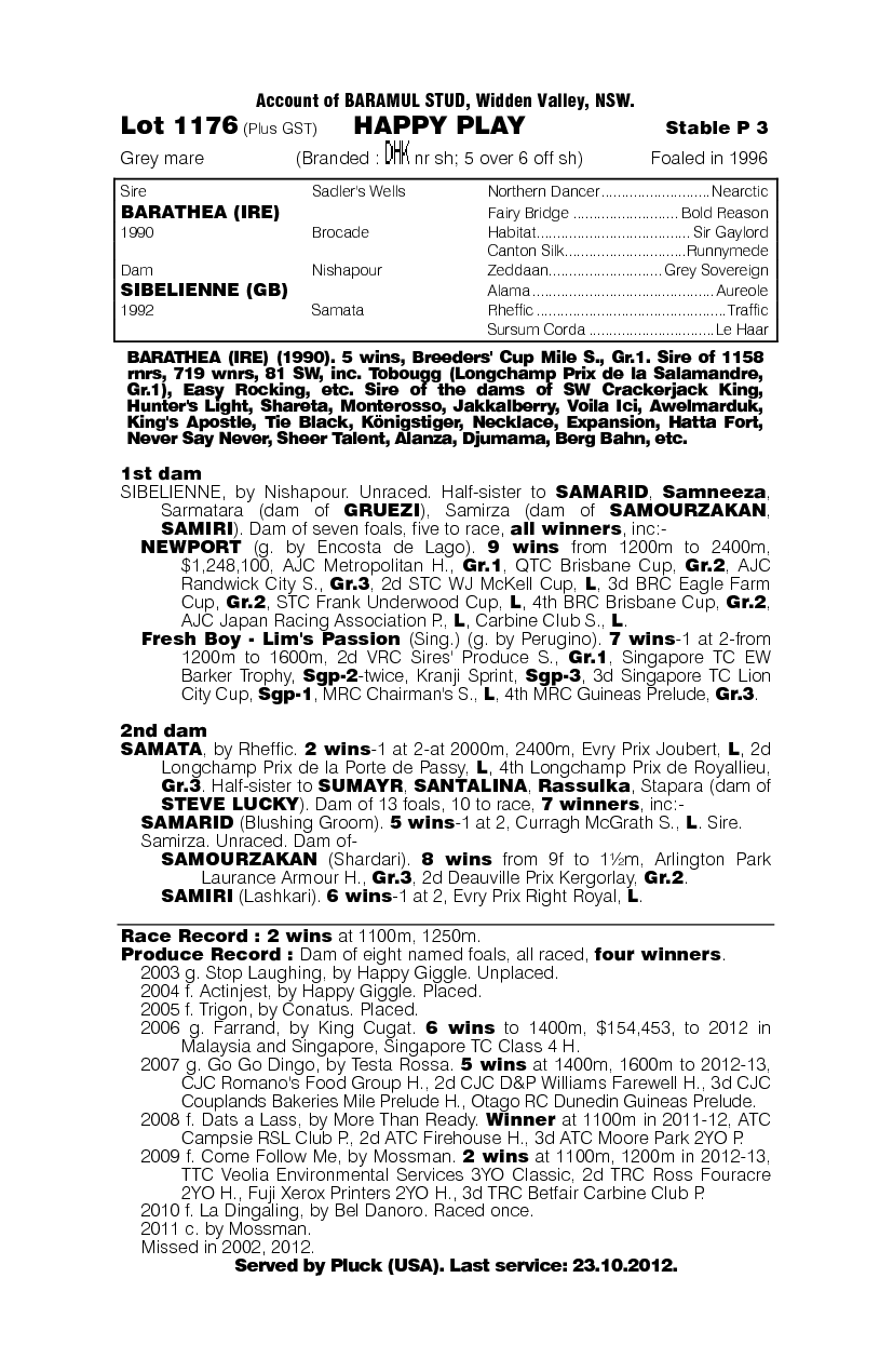 Happy Play - pedigree