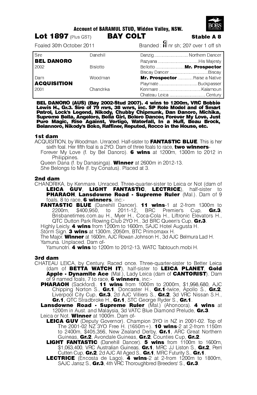 Winsome Smile (AUS) - pedigree