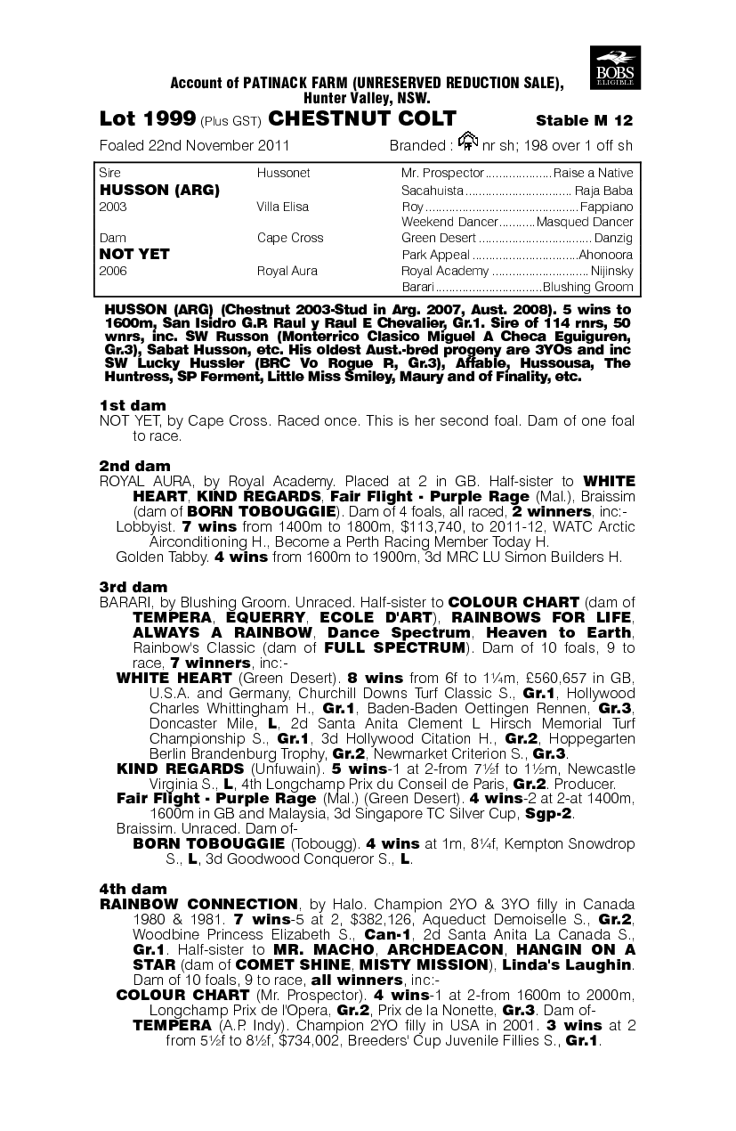 Hostwin Almighty (AUS) - pedigree