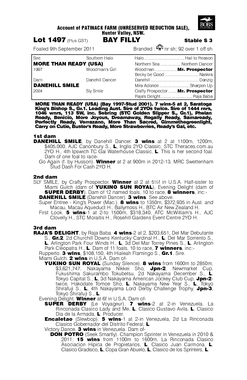 Feels Like Home (AUS) - pedigree