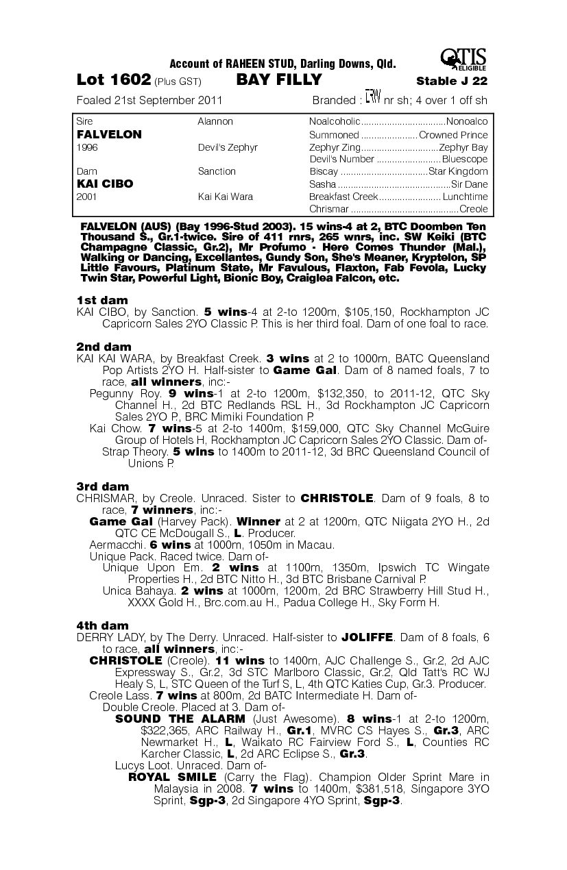 Shelley China (AUS) - pedigree