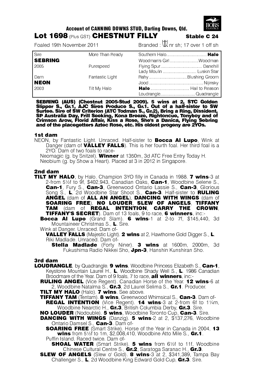 Elledee (AUS) - pedigree