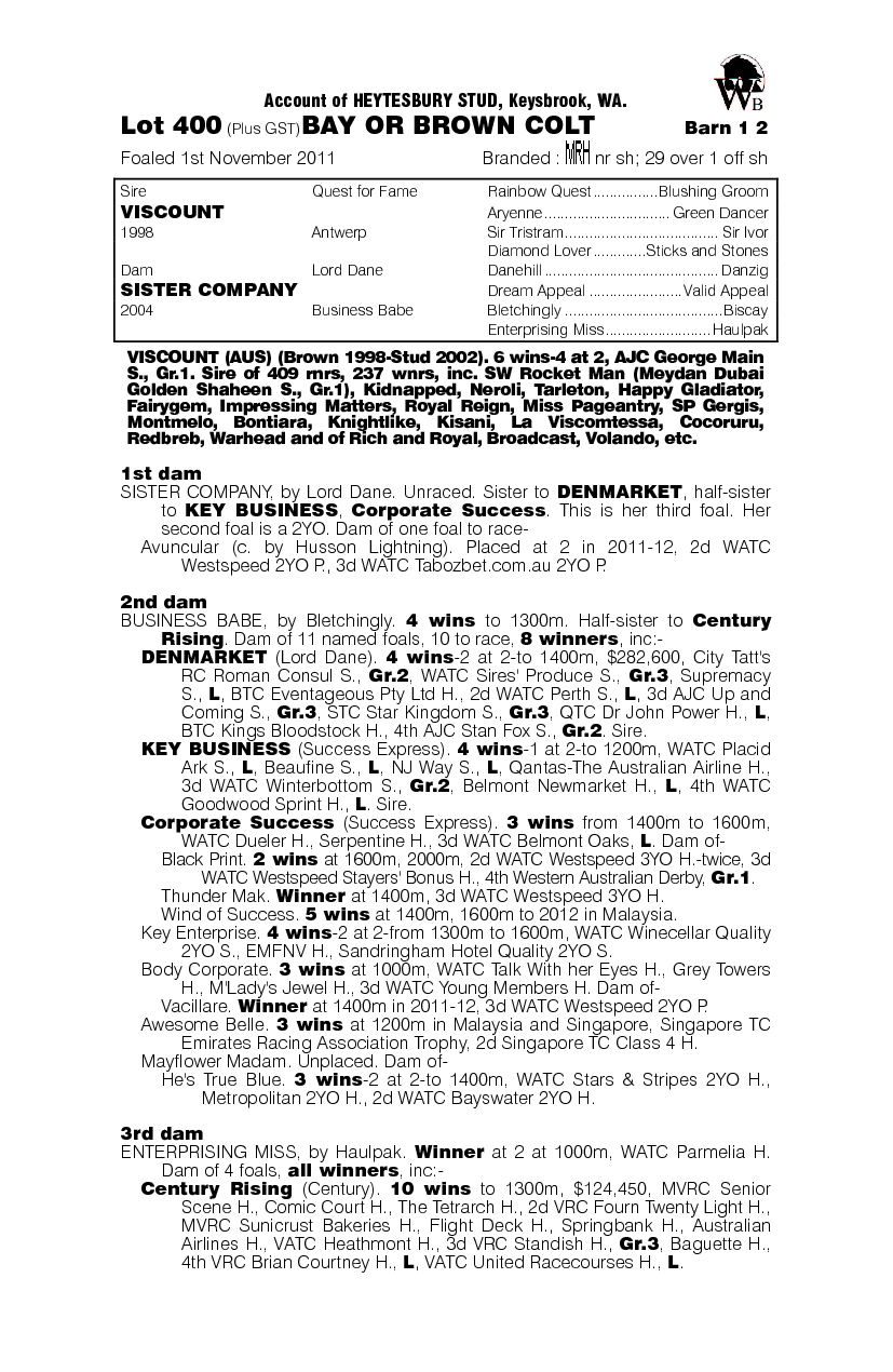 Punka Jim (AUS) - pedigree