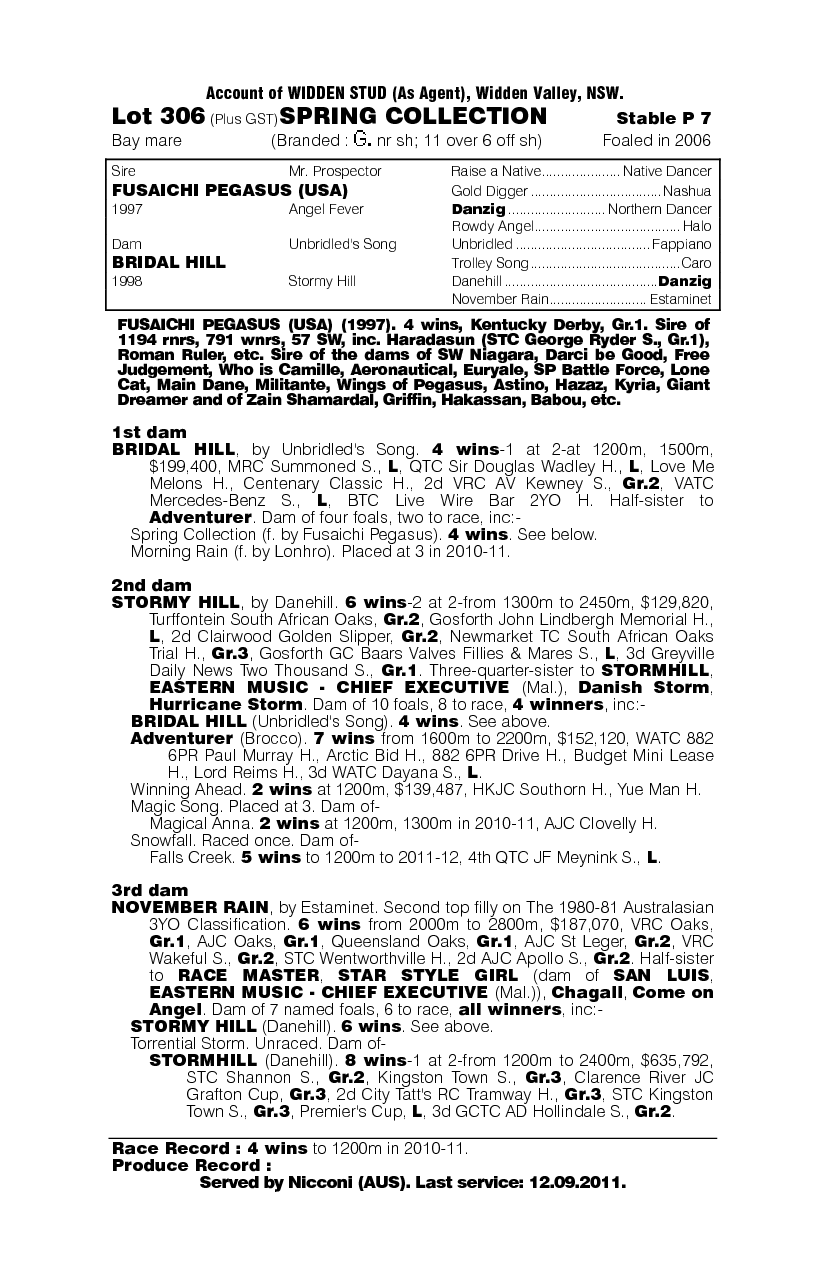 Spring Collection - pedigree