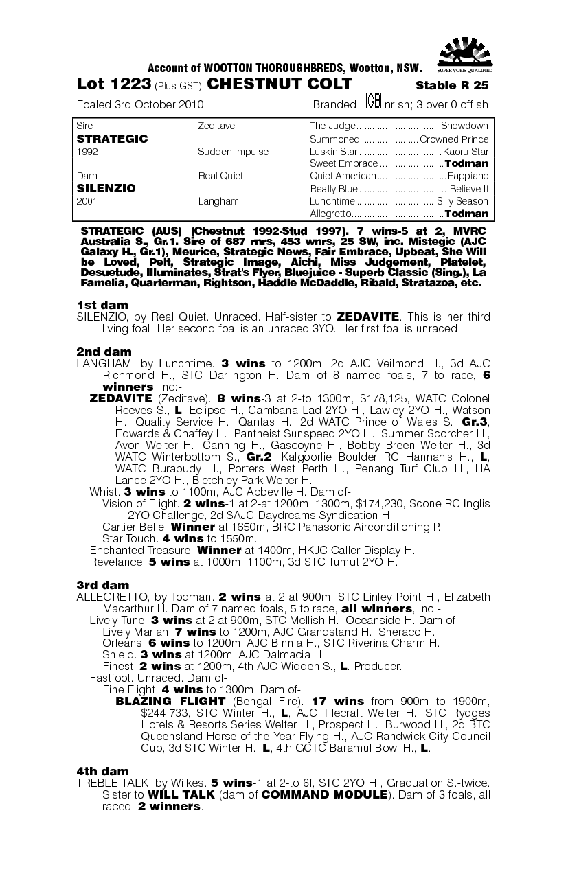 Soul Of A Lion (AUS) - pedigree