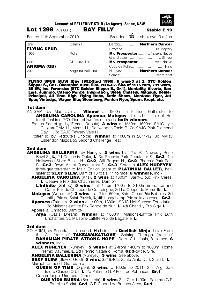 Spur Me Up (AUS) - pedigree