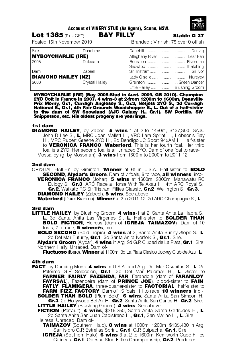 Flashy Halo (AUS) - pedigree