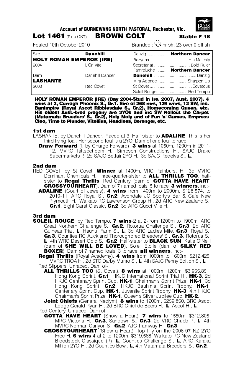 Emperor Steed - pedigree