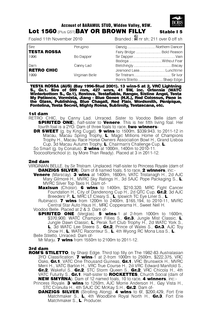 Retro Style - pedigree