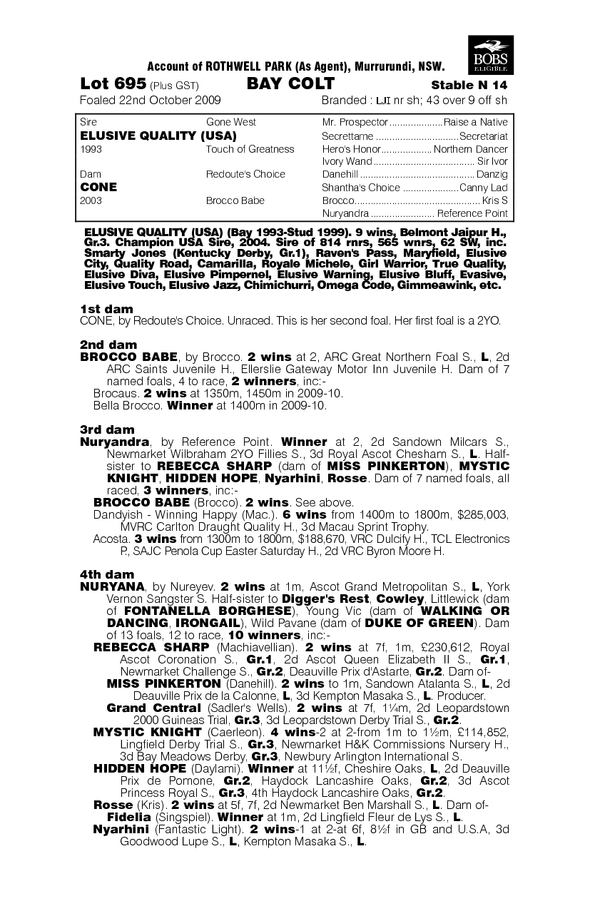 Joint Initiative - pedigree