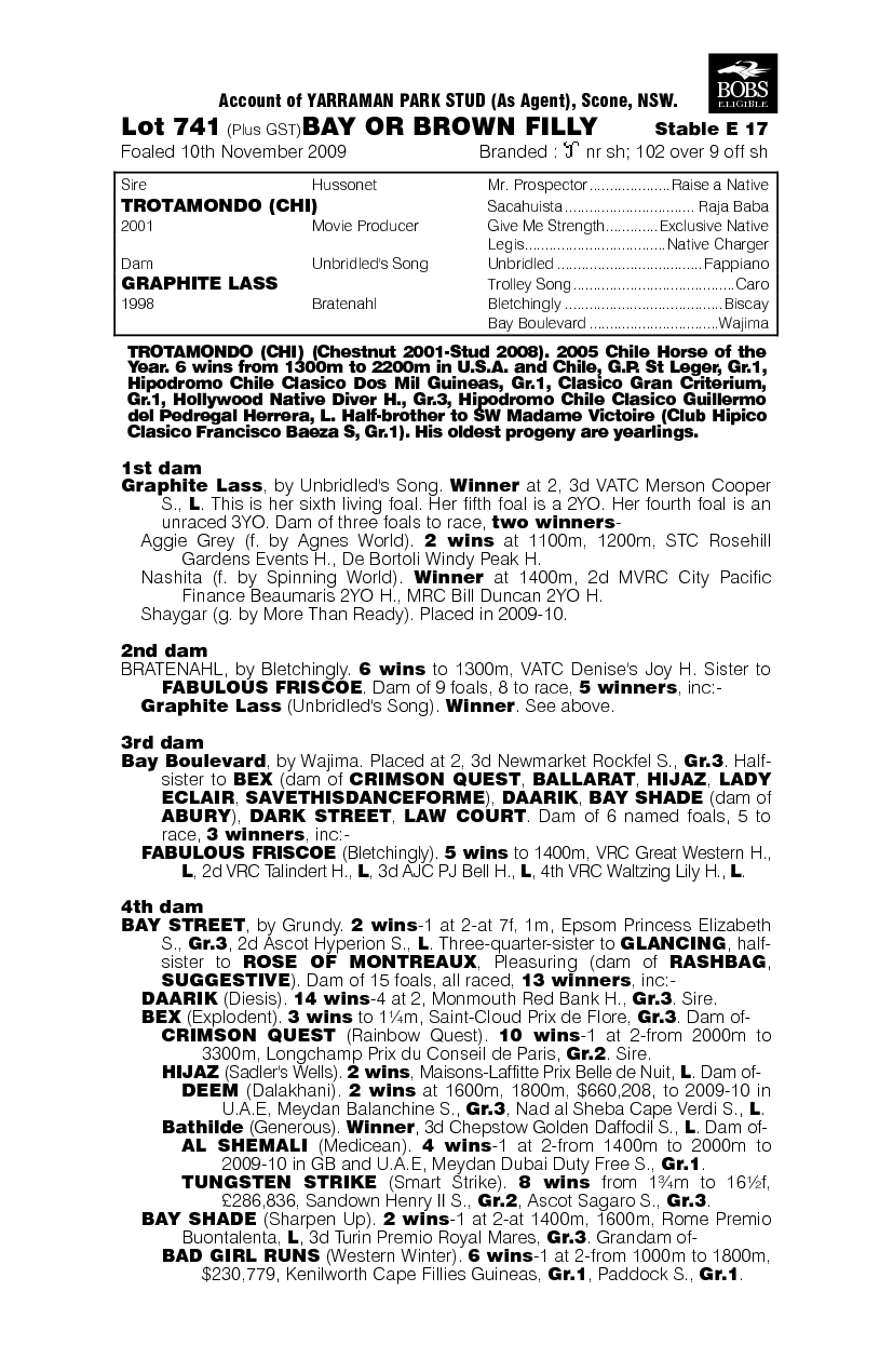 Vina Del Mar - pedigree
