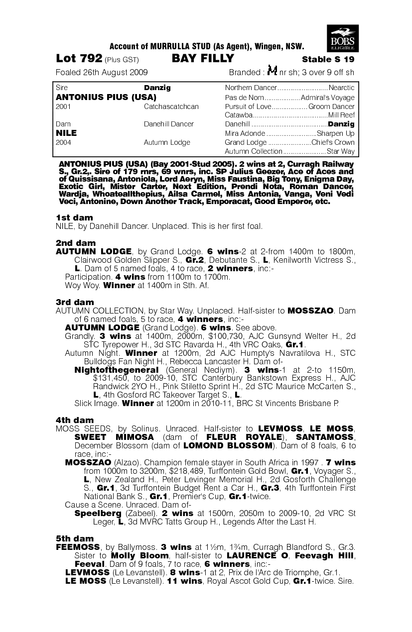 Roy's Royalty - pedigree