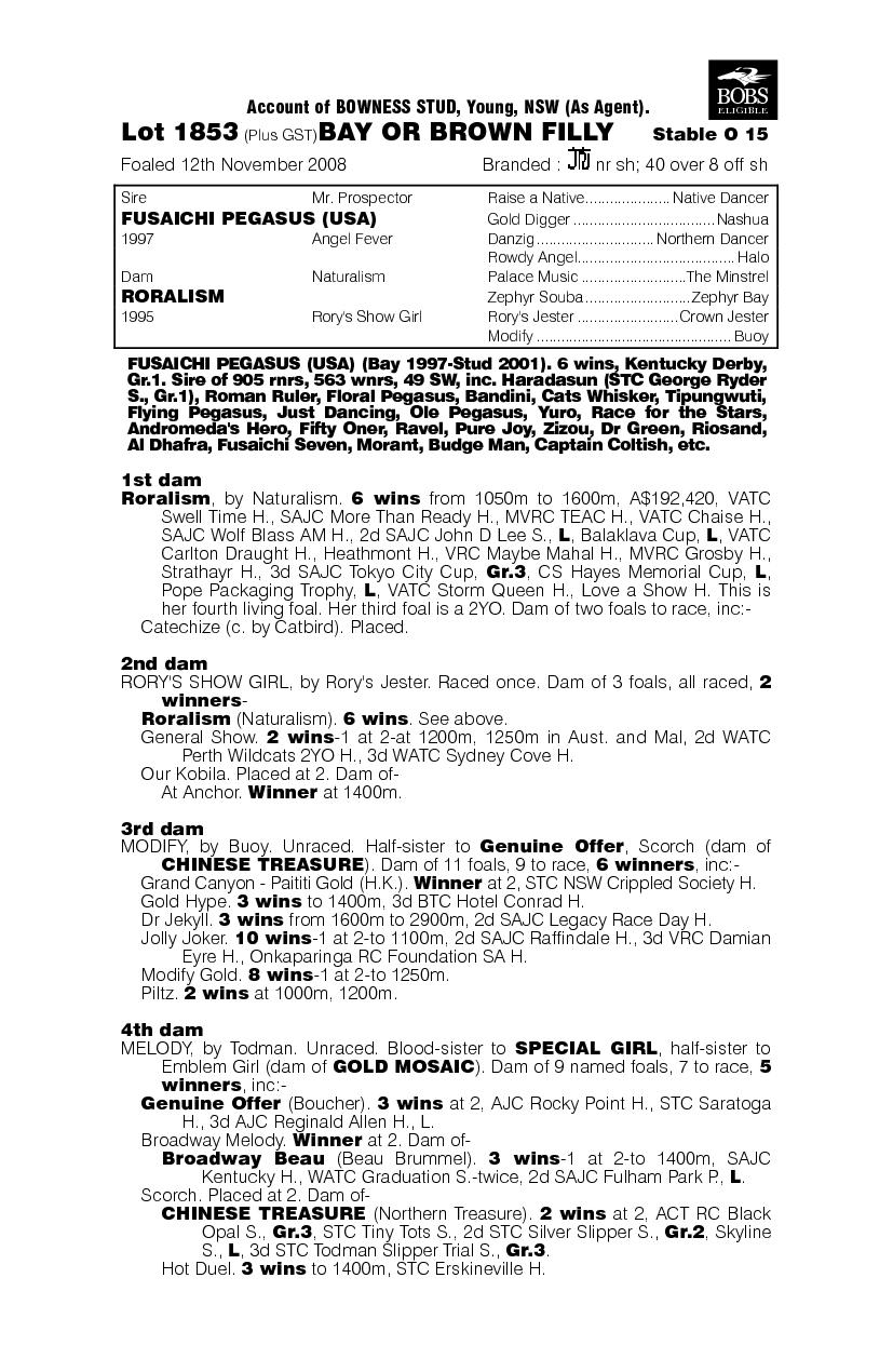 Jadetree Peggy - pedigree