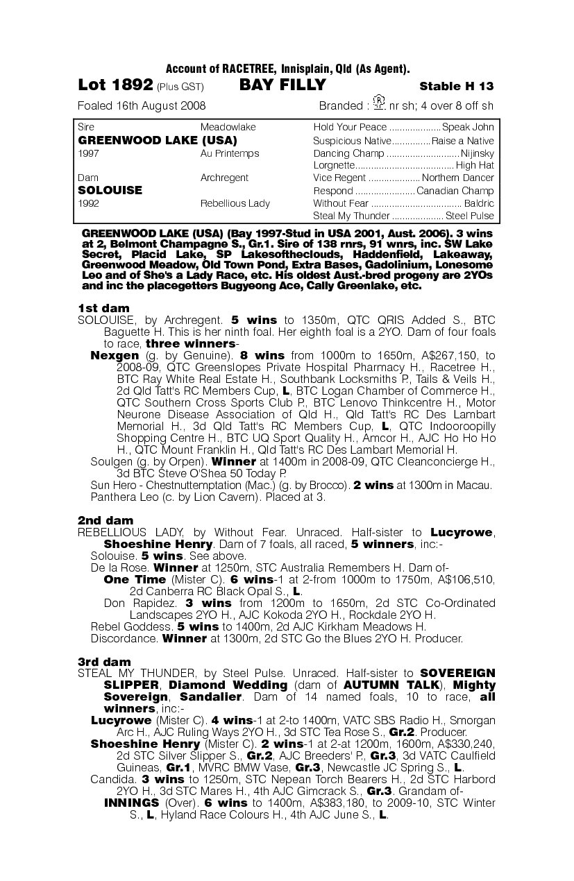 So Genuine - pedigree