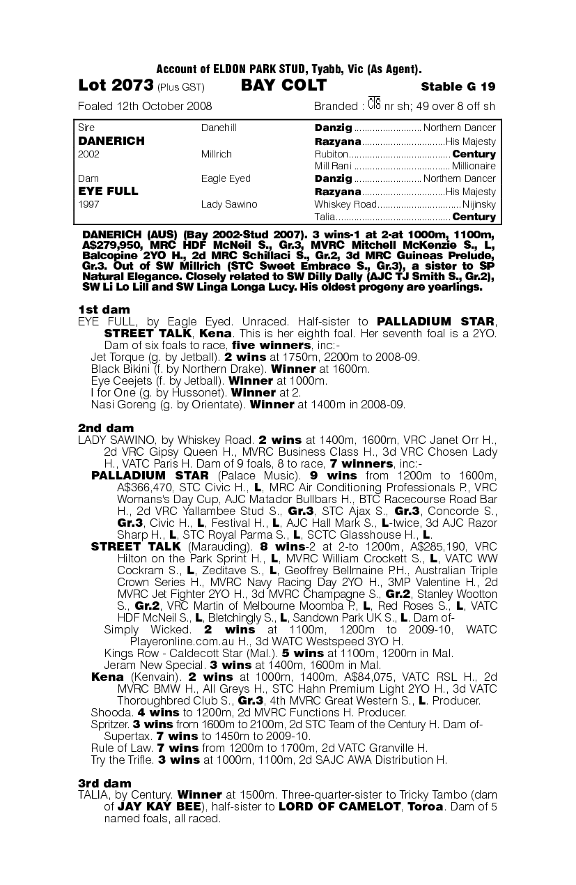 Namdo Mussang - pedigree