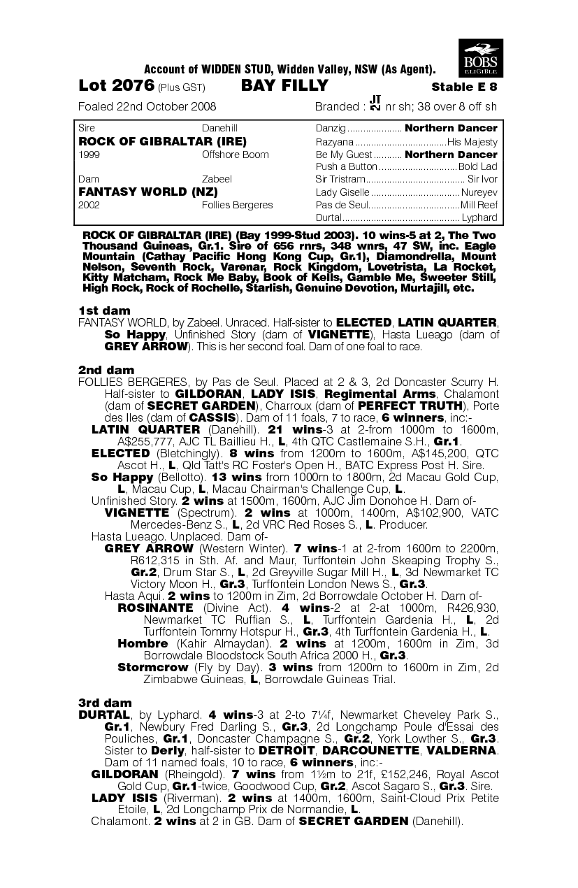 Fantasy Rock - pedigree