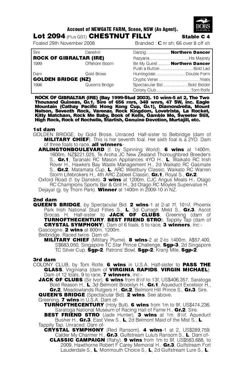 Europe To Africa - pedigree