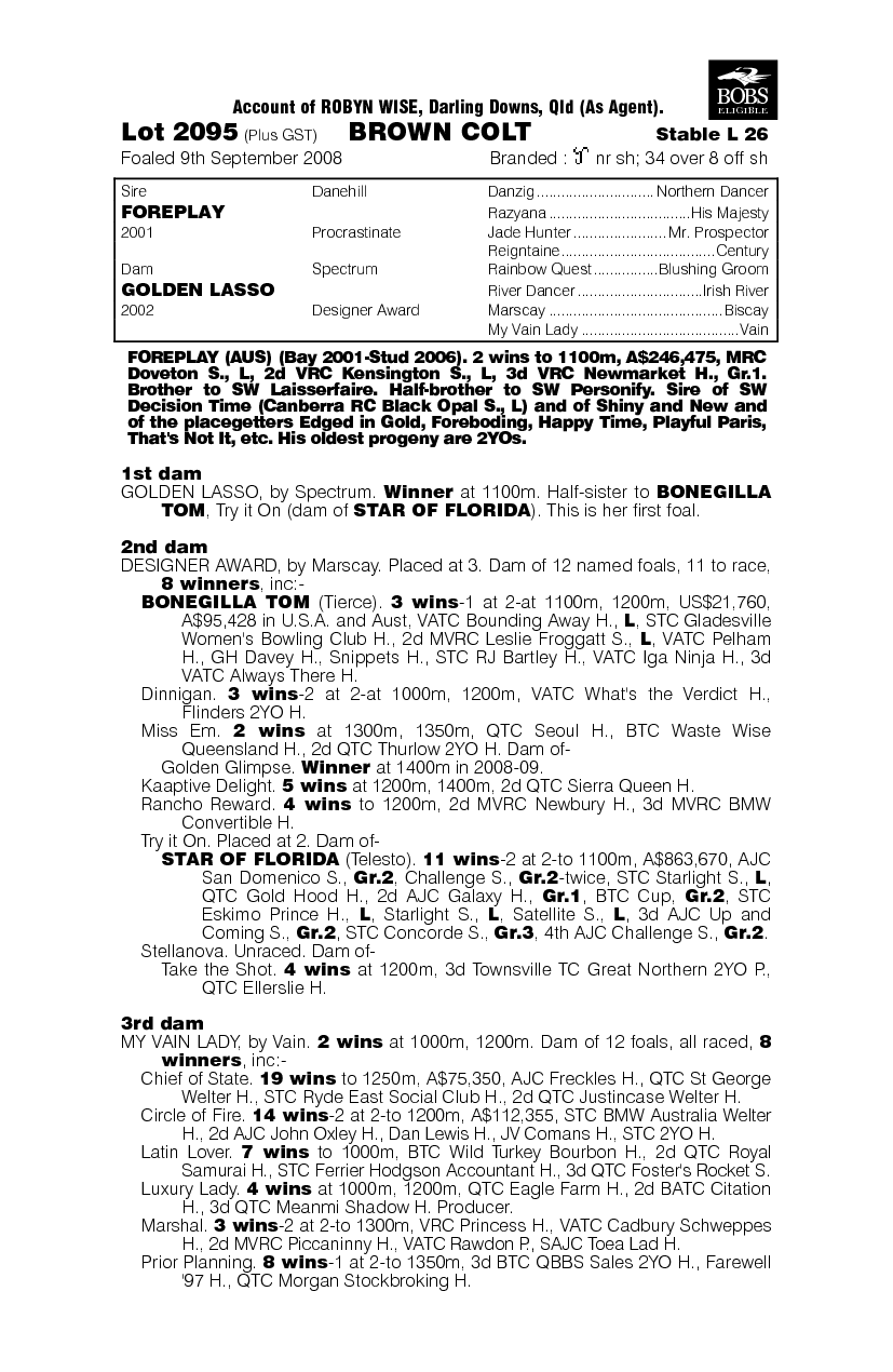 Where I Belong - pedigree