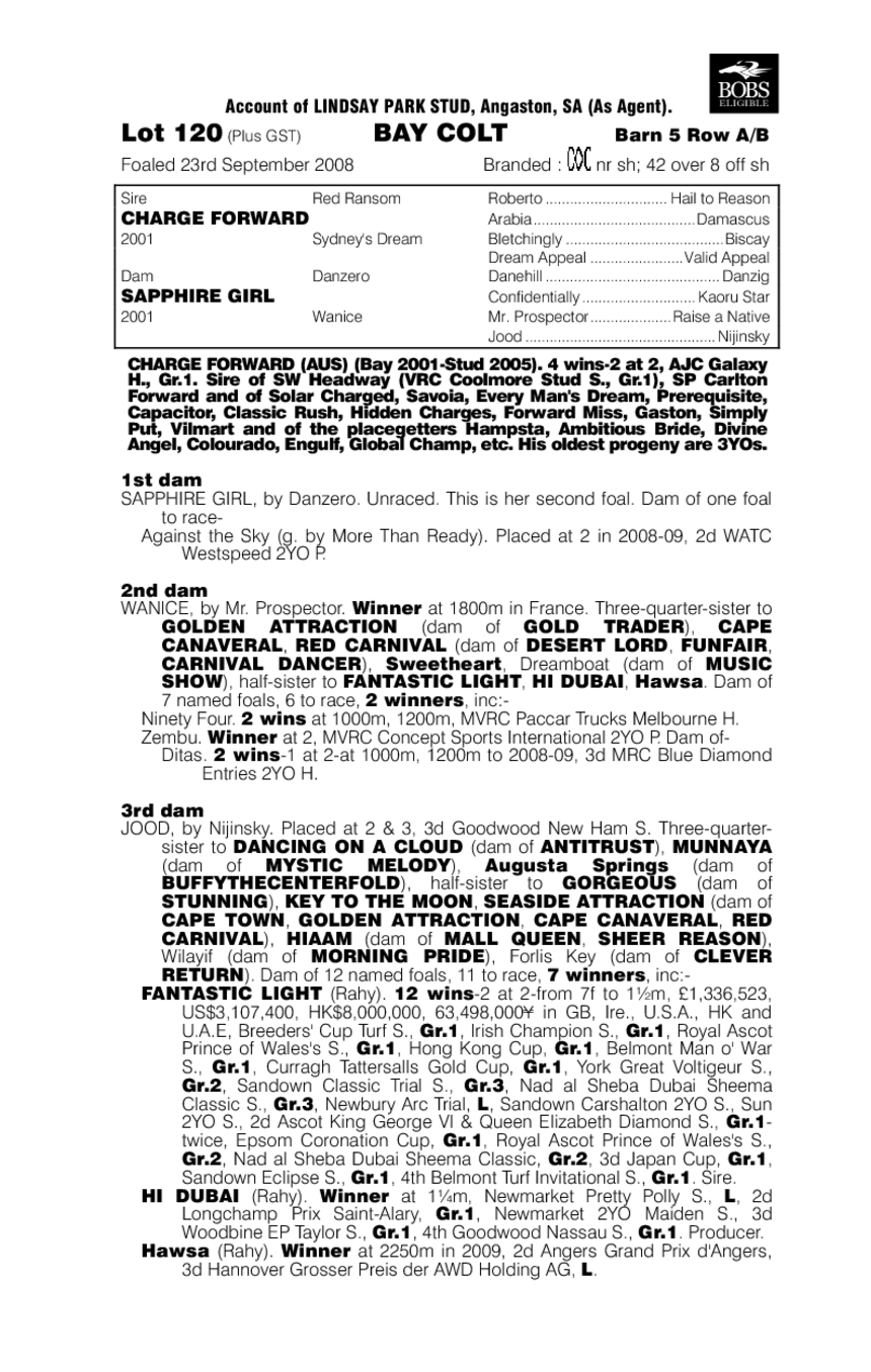 On Strike - pedigree