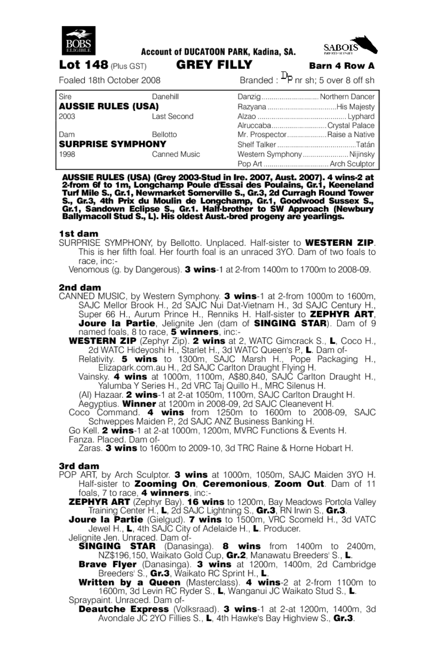 Aussie Rules / Surprise Symphony - pedigree