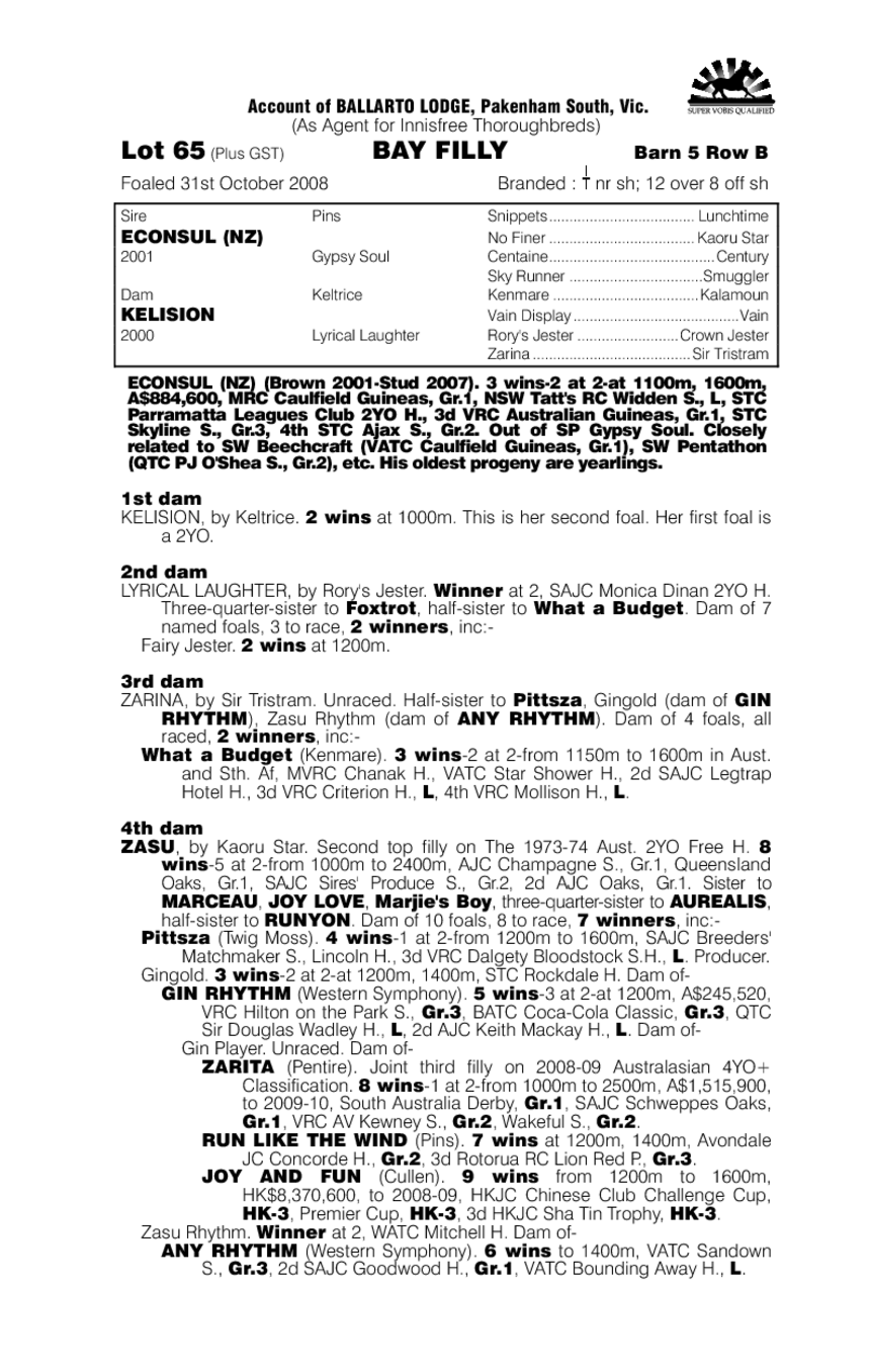 Coronet Bay - pedigree