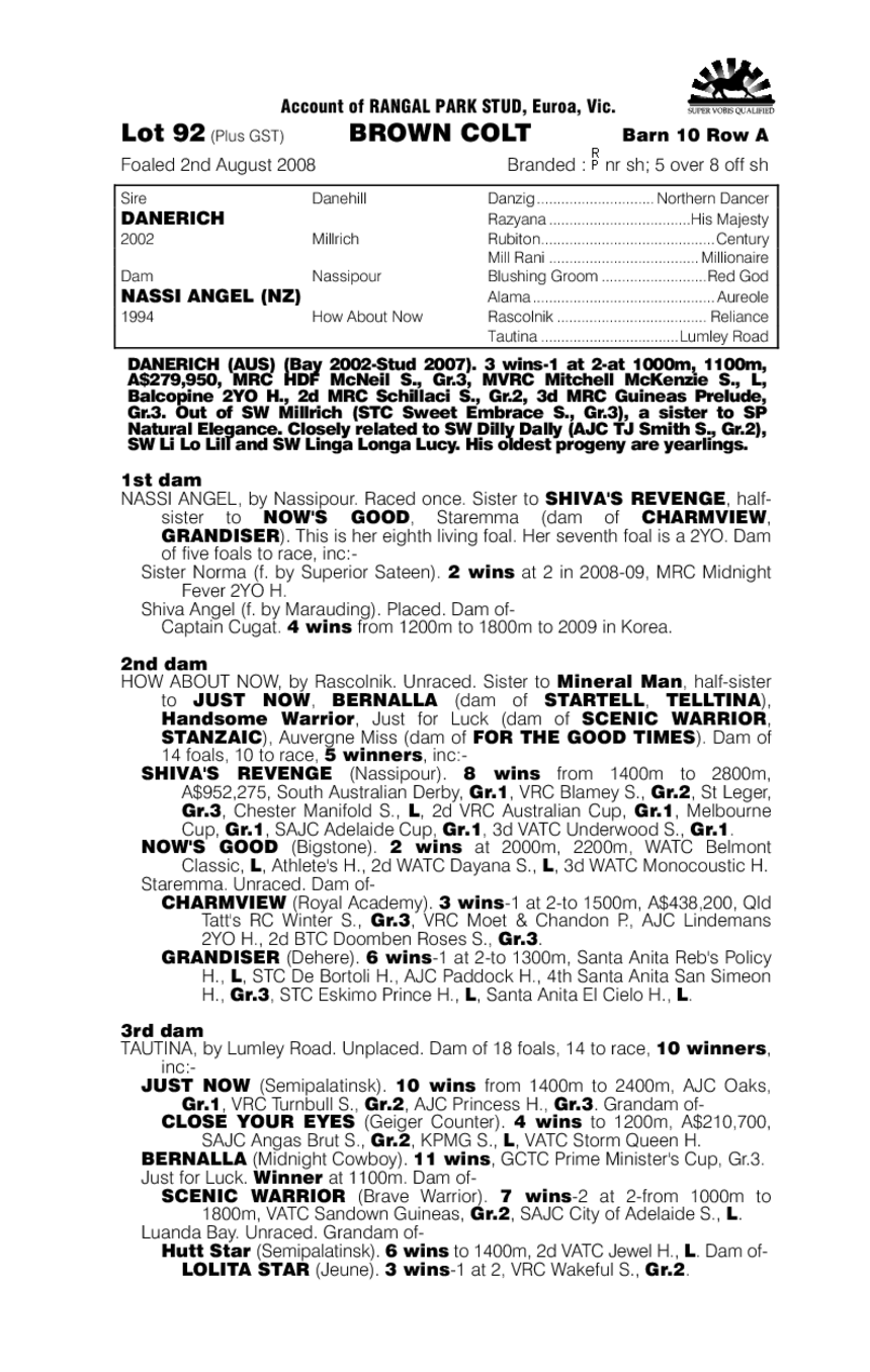 Heaven's Riches - pedigree