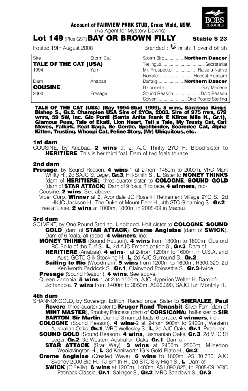 Miss Purrfect - pedigree