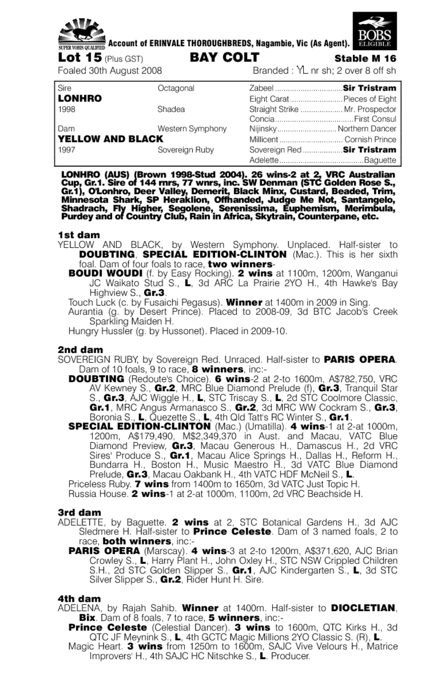 Abbotslon - pedigree