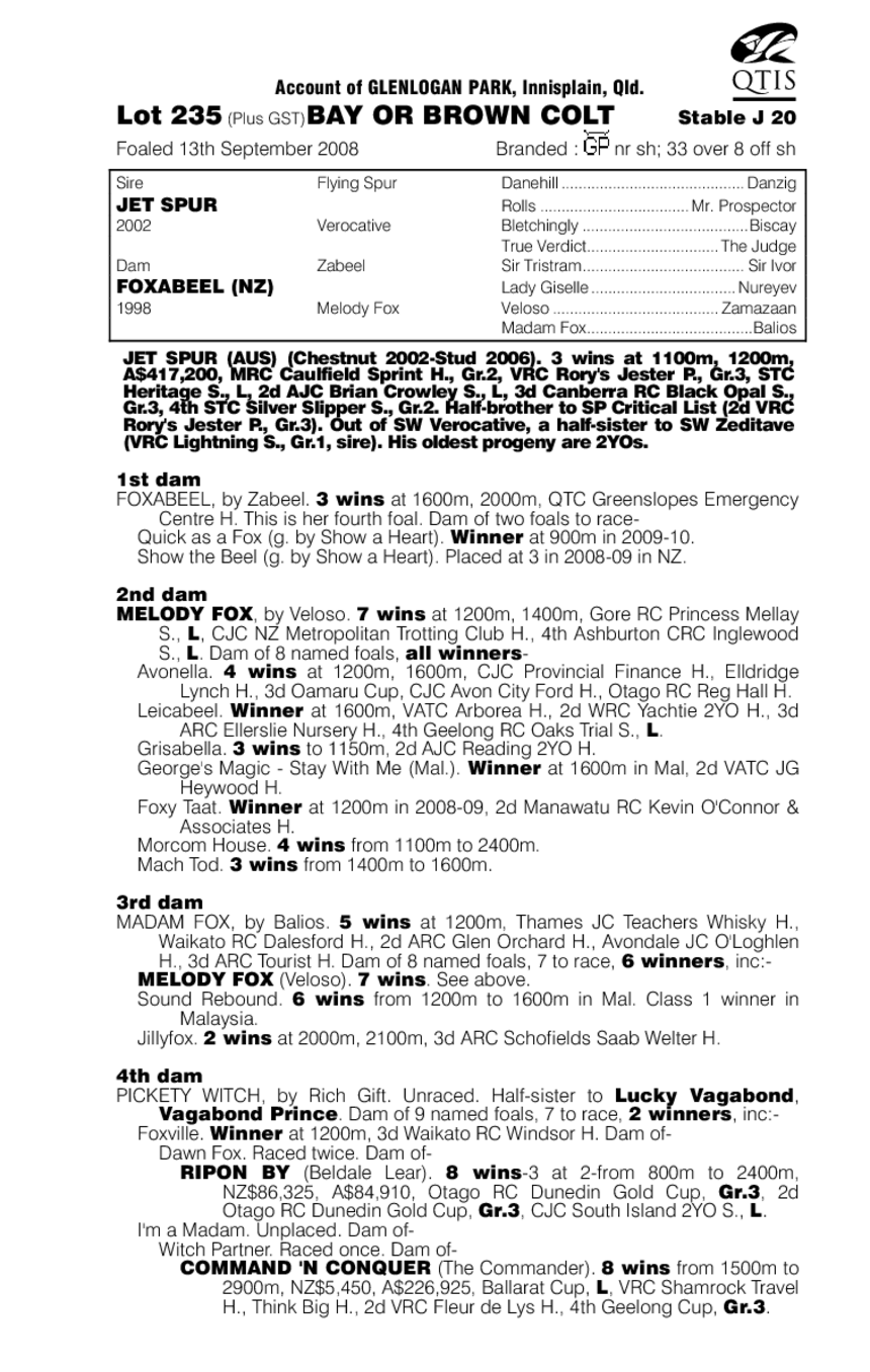 Jet Propelled - pedigree