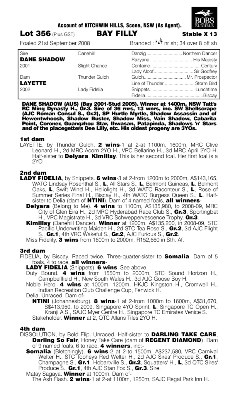 Bright Heart (AUS) - pedigree