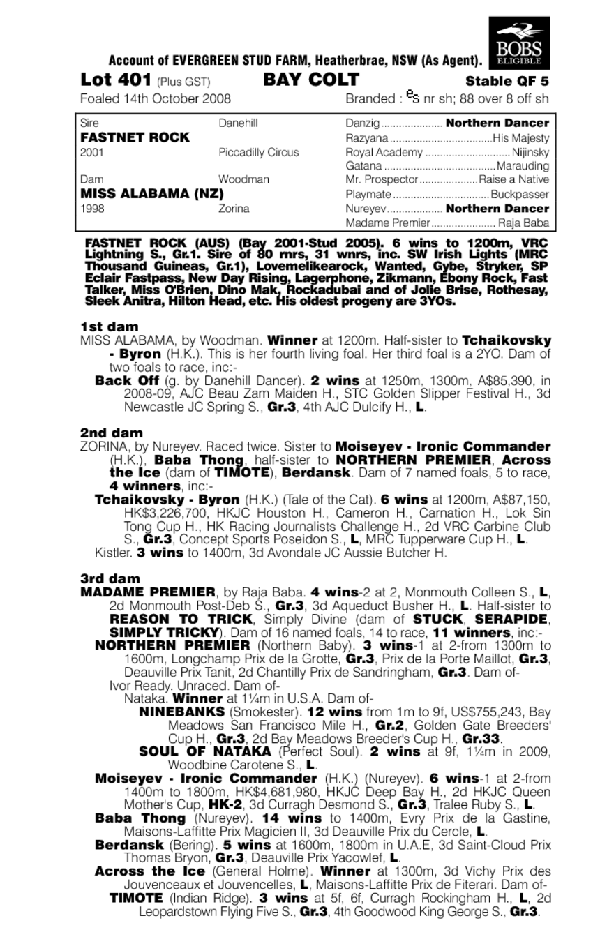 Territorial Waters - pedigree