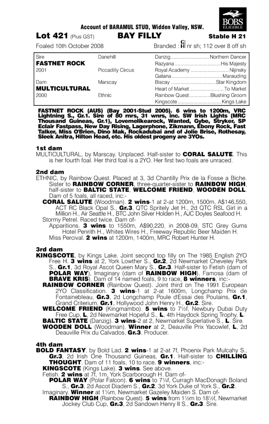 Rock Culture - pedigree