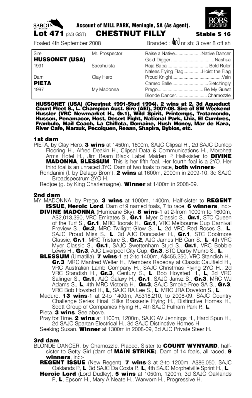 Angel of Mercy (AUS) - pedigree