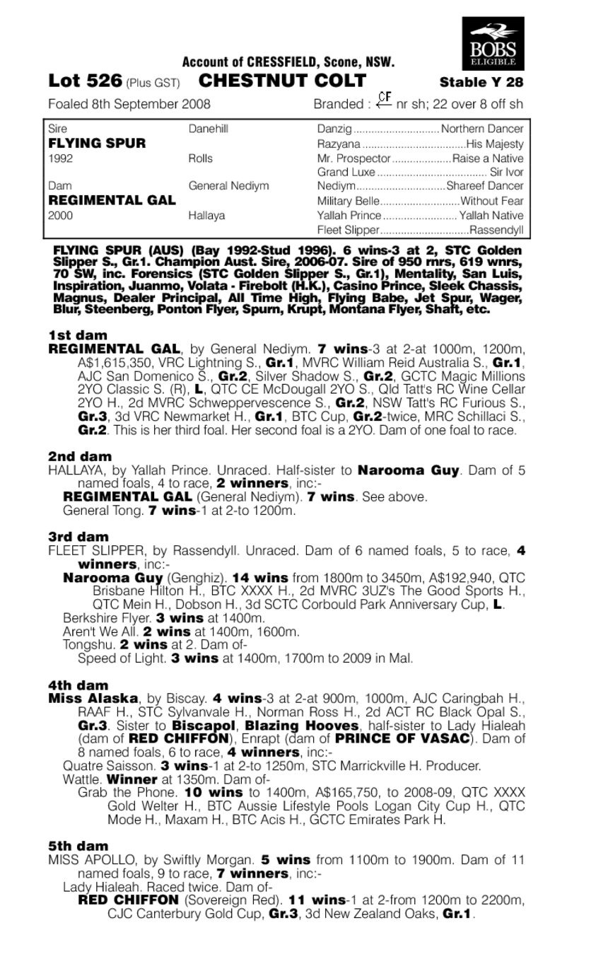 Lieutenant Colonel - pedigree