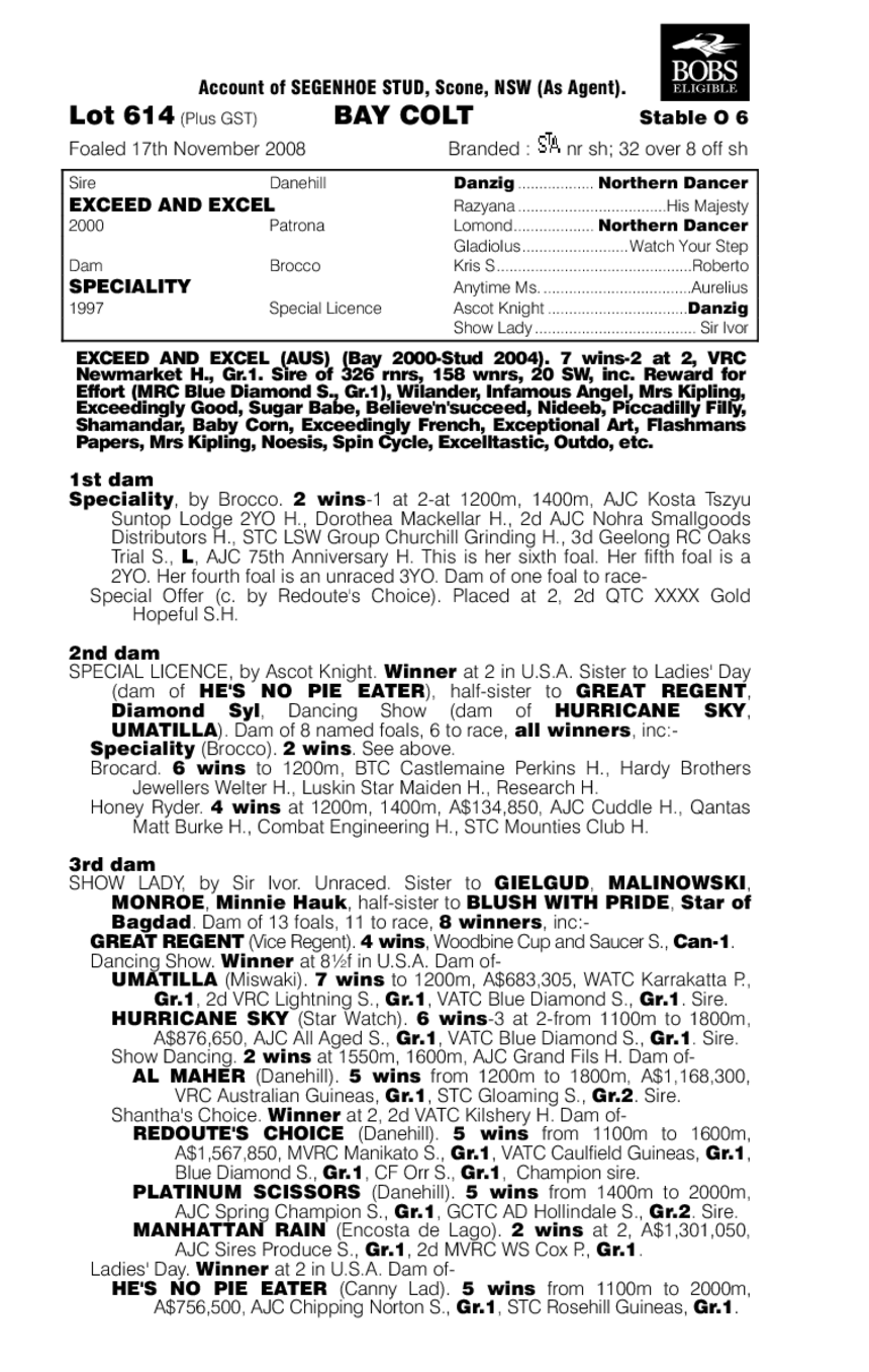 Excelsior Lad - pedigree