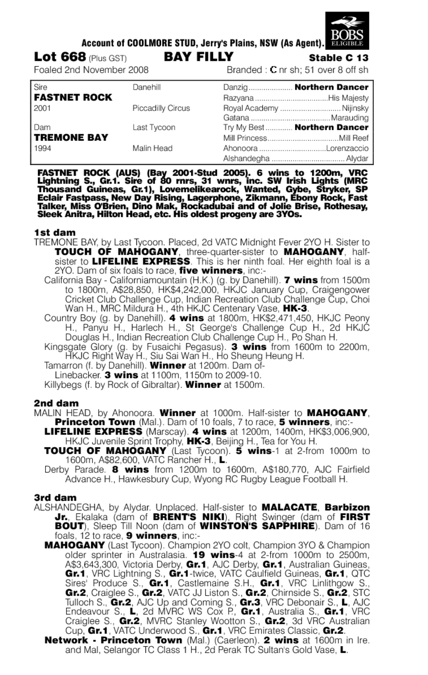 River Thames (AUS) - pedigree