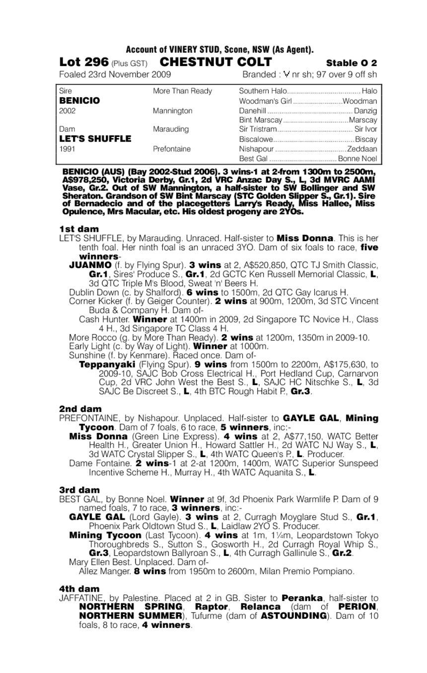 Lord Benjamin - pedigree