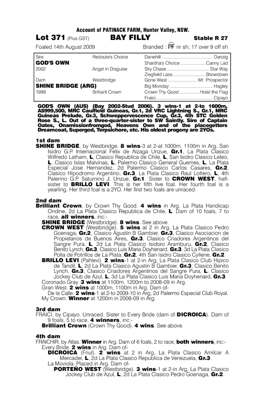 Devil's Walkway (AUS) - pedigree