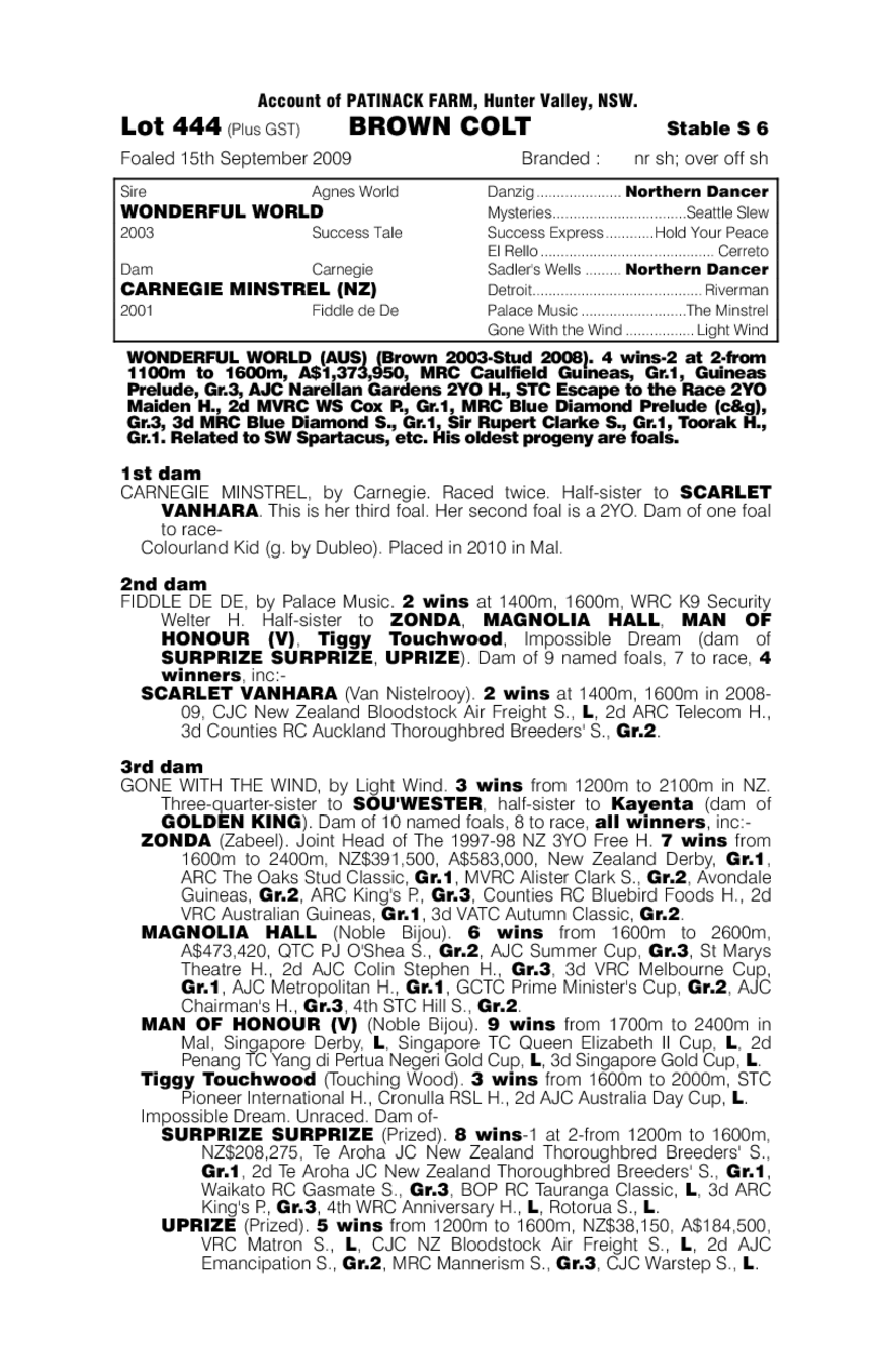 Wonderful Jester - pedigree