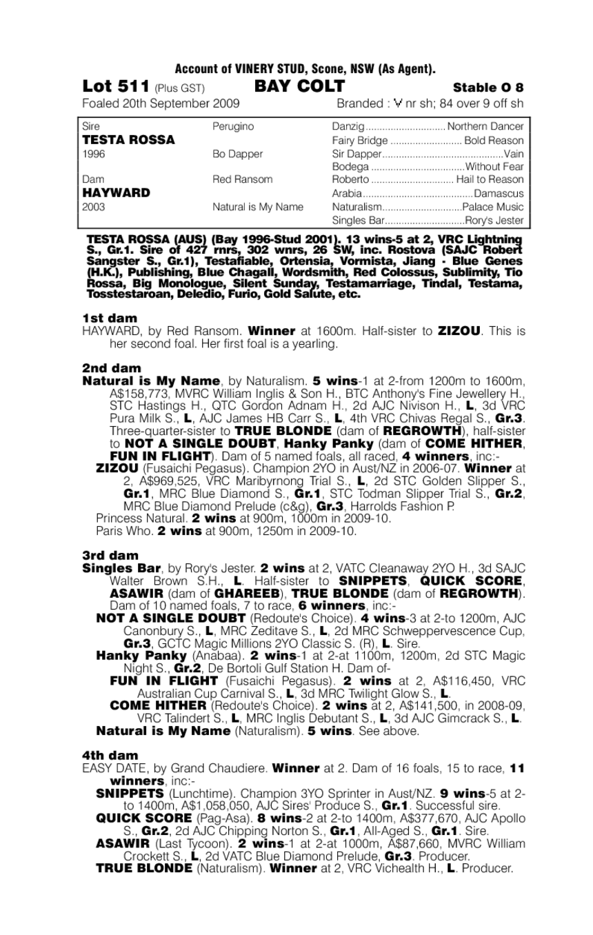 Berlinetta Boxer - pedigree