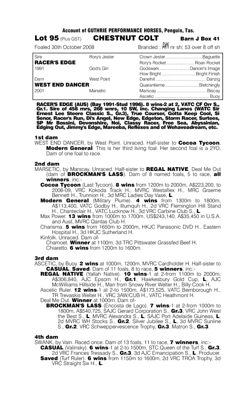 Northern Edge - pedigree