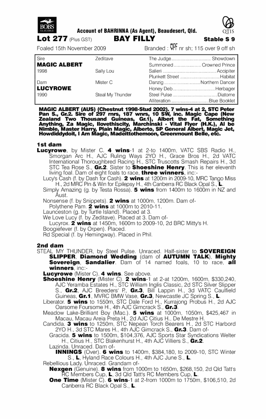 Magic in Motion (AUS) - pedigree